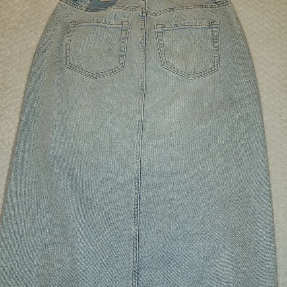 Light Blue Denim Skirt.